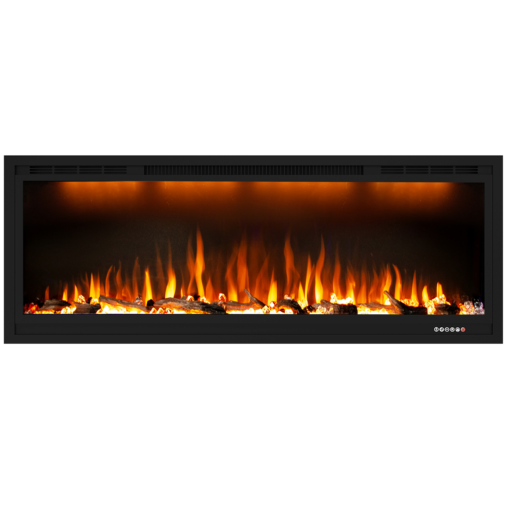 Valuxhome Recessed and Wall Mounted Electirc Fireplace with Realistic Visual Effect 